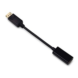 Cable Leader DisplayPort 1.2 Male to HDMI Female Adapter Cable with Latches 4K Resolution Ready (Passive)