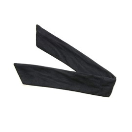 Vingtaine H7382-BK- Suede Style Wire Pony Wide Hair Arrangement Casual Wired Hair Access