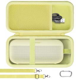 Khanka Hard Carrying Case Compatible with Bose SoundLink Flex 2nd Gen/Bose SoundLink Flex Bluetooth Portable Speaker,Citrus Yellow,Case Only