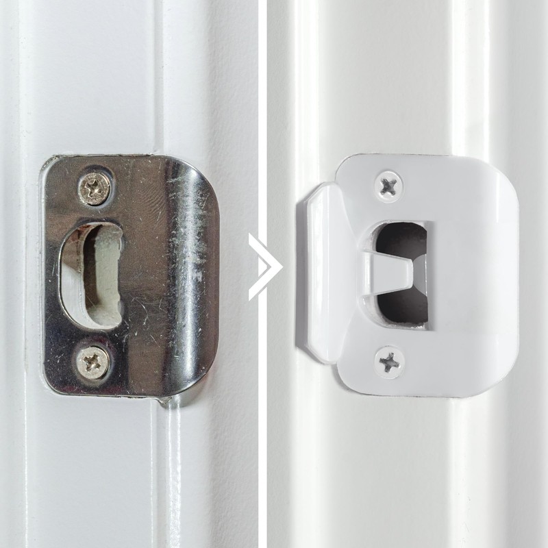 BrainExploder Door Silencer Strike Plate - Flexible, Noise Eliminating Fix