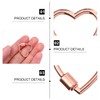 LALAFINA 24Pcs Heart Carabiner Clip Cute Heart Key Ring Spring