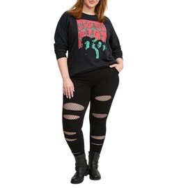 Torrid Full-Length Mesh Slit Pocket Legging Black