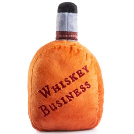 Haute Diggity Dog Woofford Reserve Bourbon Bottle Parody Plush Dog Toy for Medium & Large Dogs, Drink-Inspired Stuffed Dog Toys with Interactive Squeaker, Machine-Washable, Durable & Safe, One Size
