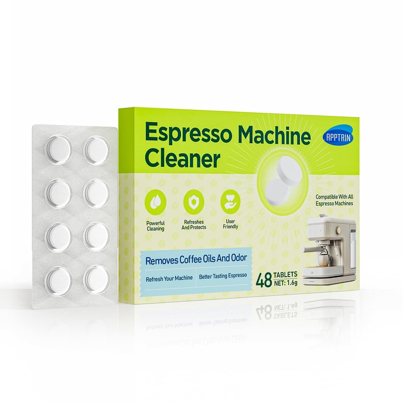 apptrin Espresso Machine Cleaning Tablets, Coffee Machine Cleaning Pods, Coffee