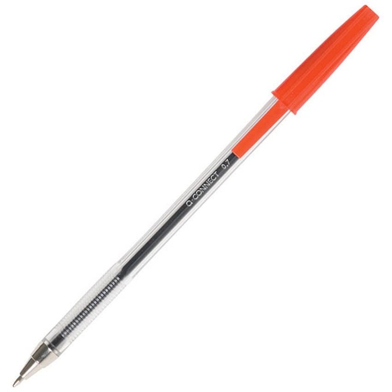 Q-Connect Ballpoint Pen Medium Red (Pack of 20) KF34044