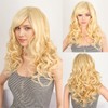 Long Wavy Black Wigs for Women Natuaral Synthetic Hair Heat