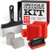 Modern Innovations 25-Piece Griddle Cleaning Kit, 20 Scouring Pads, 3