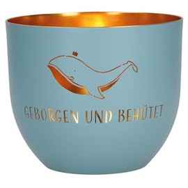 Safe and Protected Metal Lantern Blue