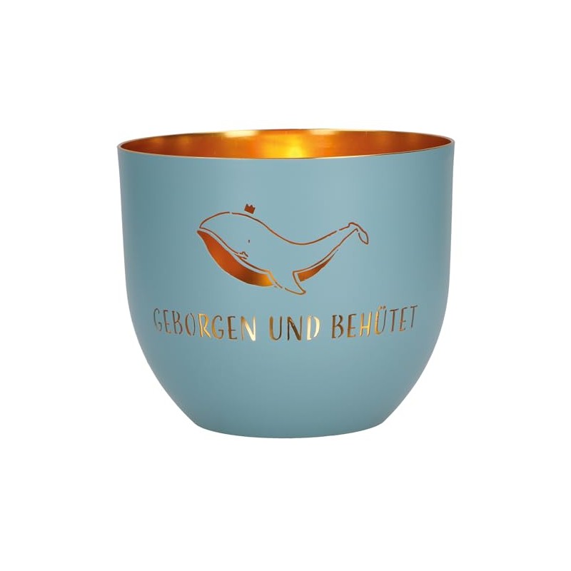 Safe and Protected Metal Lantern Blue