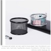 Mesh Metal Paper Clip Holder, Desk Organizer, Paper Clip Dispenser,