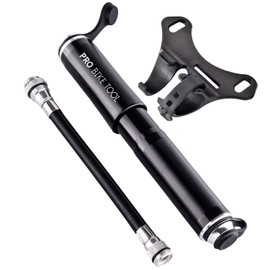PRO BIKE TOOL Mini Bike Pump Fits Presta and Schrader - High Pressure PSI - Reliable, Compact & Light - Bicycle Tire Pump for Road, Mountain and BMX