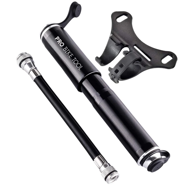 PRO BIKE TOOL Mini Bike Pump Fits Presta and Schrader