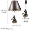 Urbalabs Firefighter Boot and Helmet Office Lamp Shade Hero Desk
