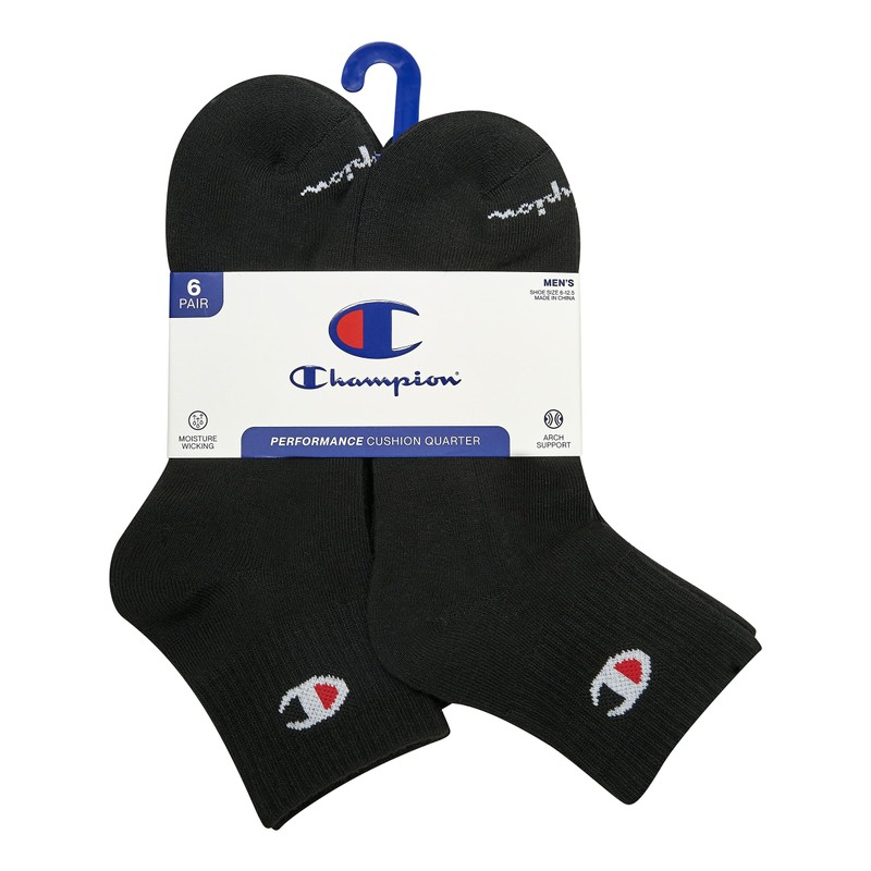 Champion 6PK MENS CUSHION QUARTER
