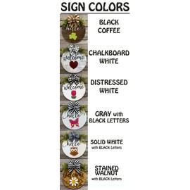 Door Hanger Sign Custom Wreath for Front Door Year Round Welcome Bow Decor + Interchangeable Season Changer Piece 14" Round, Hello Spring Easter Bunny Heart Summer Flower Tulip Butterfly Dragonfly Owl