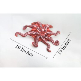Collectible Wildlife Gifts Octopus Hand Puppet, Full Body Red Octopus Toy Plushy, Realistic, 19" FM33 B412