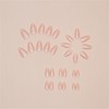 YOSOMMK Nude Fake Nails Short Almond Press on Nails with