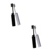 Baluue 4pcs Portable Bamboo Charcoal Toothbrushes for Travel Ergonomic Design