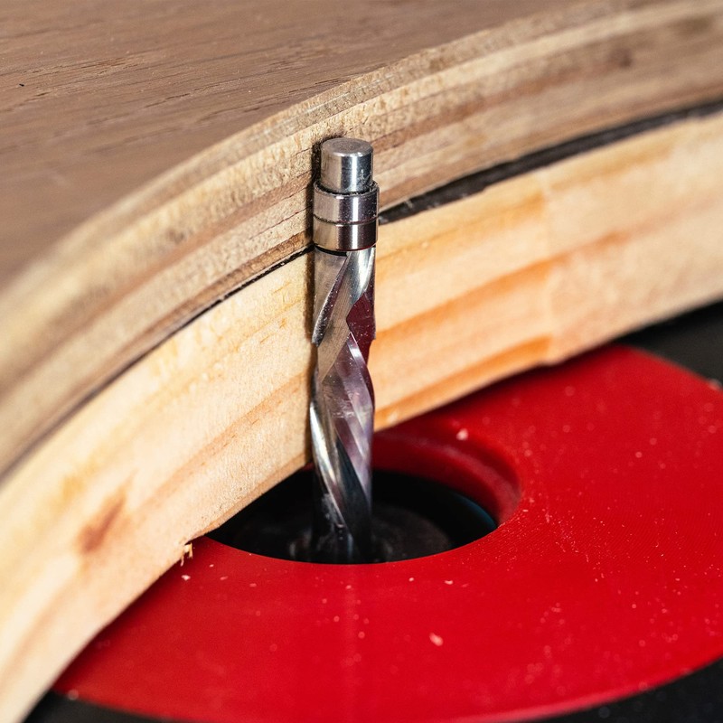 SpeTool Extra Long Down Cut 1/4 Shank Carbide Flush Trim