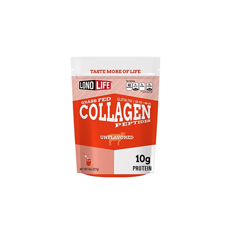 LonoLife - Unflavored Collagen Peptides with 10g Protein, Paleo and