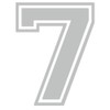 Applicable Pun Varsity Number 7 - Vinyl Decal - Light