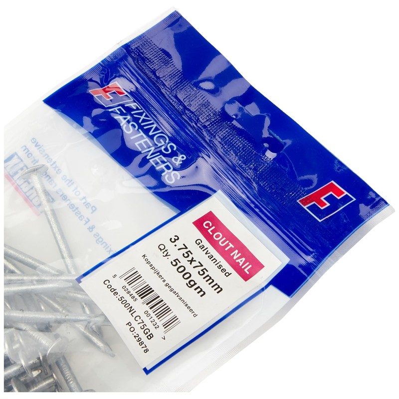 ForgeFix Clout Nails | 3.75 x 75mm | Galvanised |