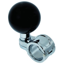 ジェットイノウエ(JET INOUE) ハンドルスピンナー 丸型 ブラック 506267 ベアリング採用 取付ハンドルサイズ26~32mmΦ 6角レンチ付 ゴムパッキン2枚付