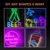 YM E-Bright Purple Led Neon Strip Light Without Power Supply,