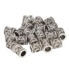 20PCS Beard Beads Retro Alloy Multipurpose Hair Tube Beads for