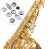 9Pcs Saxophone Button Pad Set Black and White Sax Key