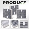 Harebery 6 Pack FRF105 Filter Replacement, Compatible with Febreze OdorGrab