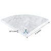 Sanbege 9" Marble Stone Corner Shelf Polished, Wall Mounted Shower