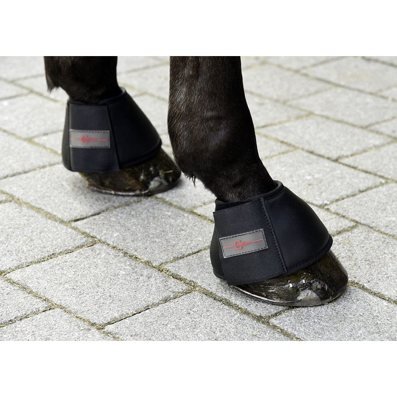 Covalliero Kerbl Protecto 3222158 Bell Boots Black Pair Shetland Pony