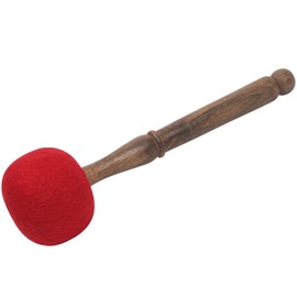 Tibetan Gong Mallet Singing Bowl Drum Stick Accessories, 9.3 Inch Handmade Wooden fleece Striker Rod, Wool Tools for Gongs, Large Bowls, Sound Meditation, Yoga, Musical Instruments