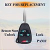 Keyless Entry Remote Replacement Compatible with 2009-2018 Jeep Wrangler 2010-2017