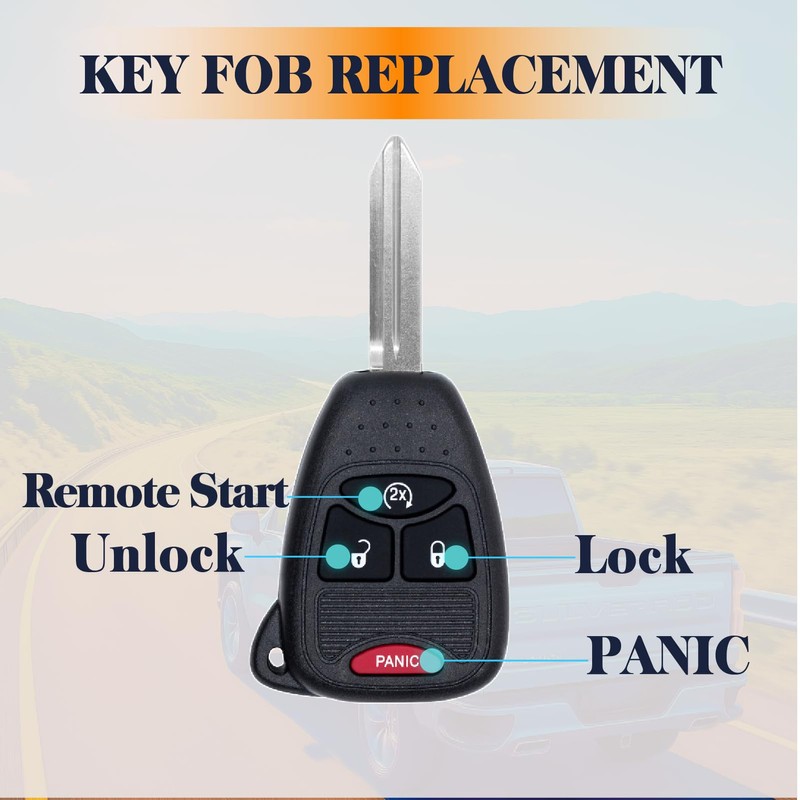 Keyless Entry Remote Replacement Compatible with 2009-2018 Jeep Wrangler 2010-2017