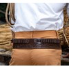 Hulara Genuine Leather Ammo Loops Gun Holster Belt Cowboy Shotgun