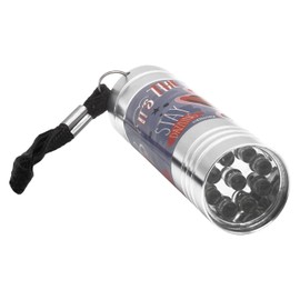 Minnie Mouse Mini Torch with 9 LEDs| Silver Pocket Torch Flashlight for Kids Camping Hiking Outdoor| Xmas Birthday Gift for Girls 3+Years