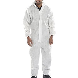 MICROPOROUS DISPOSABLE COVERALL WHITE M