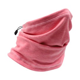 Foatcox Windproof Multifunctional Scarf, Tube Scarf, Loop Scarf, Neck Warmer for Men and Women, Sports Scarf, Neck Warmer for Running, Cycling, Climbing, pink-red, Unit size