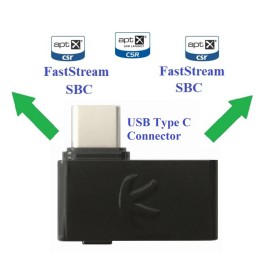 KOKKIA i10C_Pro :Digital Bluetooth Type C USB Transmitter Splitter with 4 codecs
