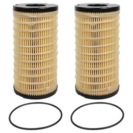 2 PCS 4816636 Fuel Filter Fits for 1104A-44, 1104A-44T, 1104A-44TA, 1104C-44, 1104C-44T, 1104C-44TA, 1104C-E44, 1104C-E44T, 1104C-E44TA, 1104D-44, 1104D-44T, Replace 26560201 1R-1804 1R0794 6911907