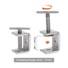 sourcing map Stainless Steel C-Clamp, 40mm Wide Jaw Opening with