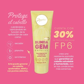 Anyeluz Blindagem Capilar Termoprotector Óleo de Argán y Coco 250ml - Premium Hair Mask for Dry, Damaged Hair - Imported from Colombia