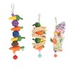 3pcs Parrot Chew Toys Weave Carrot Corn Rattan Balls Shredded