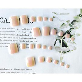 Fashion 24P Handmade Nail Tips for Feet Nail Art