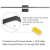 Ralbay 31.5inch Modern LED Black Vanity Light 28W Aluminum Frosted