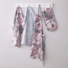 Catherine Lansfield Dramatic Floral Apron Grey KT/46659/W/APR/GY