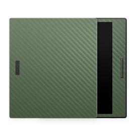 Carbon Fiber Tablet Skin Compatible with BOOX Go Color 7 (2024) - Solid Olive - Premium 3M Vinyl Protective Wrap Decal Cover - Easy to Apply | Crafted in The USA by MightySkins