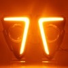 KITOCARTOP LED DRL with Amber Turn Signal Light Fit for